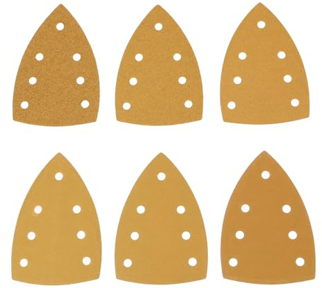 LT Easiyl 60 Lijas Amarillas para Lijadoras Grano 40 60 80 120 180 Y 240 Compatible con Bosch Multilijadoras Grano 150 X 100 Mm.