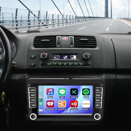 Android 13 Car Stereo for Skoda Fabia 2007-2014 with CarPlay Android Auto | 2+32GB 7 inch Touch Screen Display Radio Multimedia Player Head Unit with GPS Navigation Bluetooth WiFi FM Backup Camera