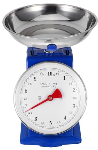 SOIMISS Balance de Cuisine Mécanique Inoxydable avec Plateau Amovible Cadran Réglable Haute Précision Balance Rétro Polyvalente pour Pâtisserie et Décoration Cuisine Vintage