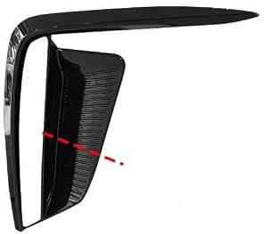 Auto Anteriore Sinistra o Destra per Paraurti Nebbia Griglia Striscia di Rivestimento con Foro Non per MG4 EV Mulan 2022 2023 2024(Right with hole)