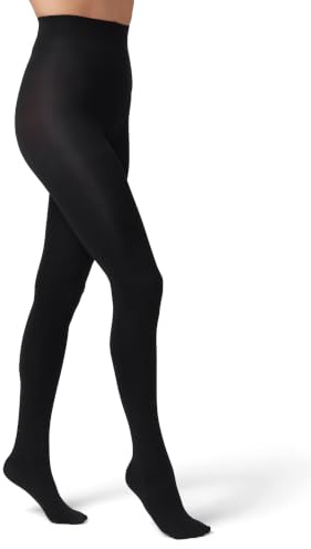 Hue Women's Opaque Tight Sheer To Waist, Black , 4
