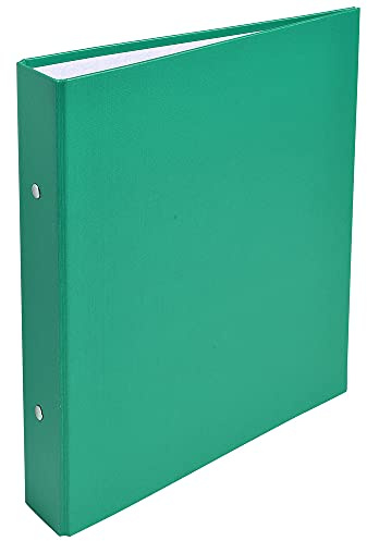 Exacompta 51073E Ringbuch DIN A5 aus starkem Karton mit Kunststoffbezug außen 2-O Ring-Mechanik 40mm breit grün ideal für Schule und Büro Ringhefter Ringordner Ringbuchordner