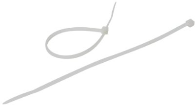 Collier électricien | Collier plastique serrage | Attache de câble | Serre câble | Sachet avec accroche de 25 colliers 2,5 mm x 150 mm PA6,6 | Incolore | 709086 Debflex