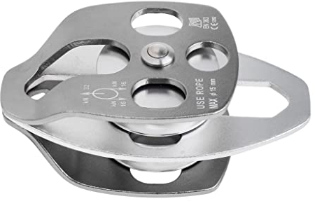 MagiDeal Mehrzweck 32KN Klettern Seilrollen - Umlenkrolle Aluminium, Grau