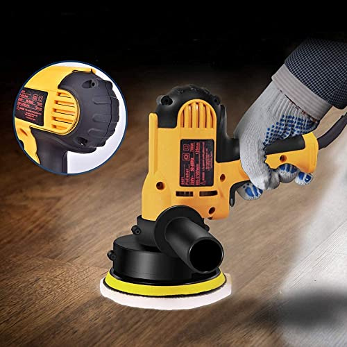 220V Lucidatrice Auto, 700W Levigatrice Elettrica Velocità Regolabile cera Macchina 600-3700r/min 125mm per Metallo Auto Strumenti e Mobili Pad di Lucidatura
