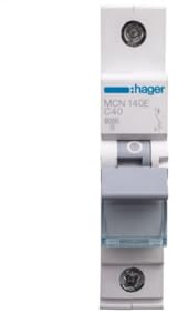 Leitungsschutzschalter 1P C 40A 6kA AC MCN140E Hager Polo 3250614313707