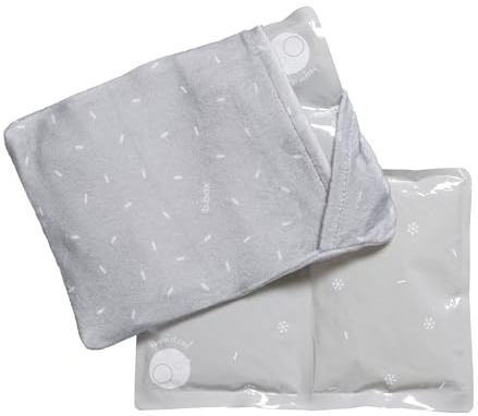 b.box Eiszapfen für Kühltasche aus Gel, Jumbo-Pack, wiederverwendbar, Eis für Kühltasche für Kinder, sicheres Gel, inklusive saugfähigem Stoffbezug