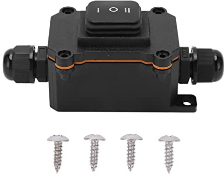 Interrupteur à bascule pour bateau, 3 positions marche/arrêt/marche 12 V 16 A IP68 étanche universel pour voiture bateau bateau RV