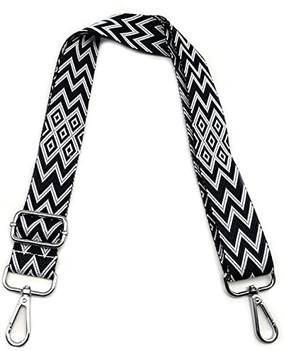 Taschengurte zum Wechseln Bunt, Verstellbarer Schultergurt für Taschen, Taschengurt Breit Schulterriemen mit Karabiner Silber 3.8cm, Umhängegurt für Tragegurt Taschen für Damen Taschen DIY, D