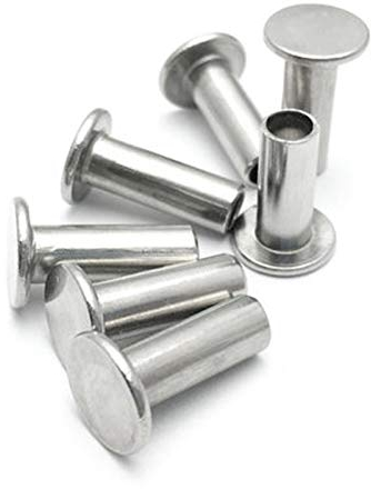 KeuLen Schrauben, Muttern, Befestigungselemente, Nieten, Nieten, 10 M5 304 Edelstahl-Flachkopf-Halbrohrnieten, 25 mm bis 50 mm Länge, robust und langlebig (Stammlänge: M5 x 40 mm) (Größe: M5 x 30 mm)