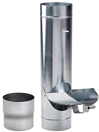 Regenrohrklappe Zink DN 120 inkl. Adapter Regenwasserklappe Regenrohrklappe zum Befüllen von Regentonnen, Regenfässer und kleineren Regenwassertanks.