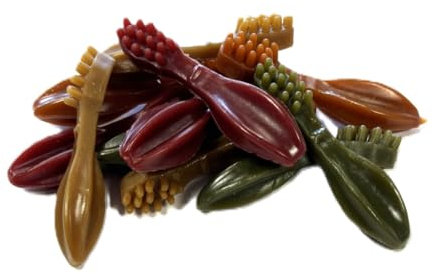 50 x Mini Toothbrush Vegetarian Dog Treats Chews 100% Meat-Free 100% Natural Vegetable Toothbrushes LODC
