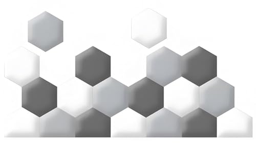 Wzmazingly 19 Stück Gepolsterte Wandpaneele, 3D Anti-Kollision Soft Cushion Tapete, Selbstklebend Bettkopfteil, Hexagon Wandpolsterung Für Kinderzimmer Spielzimmer