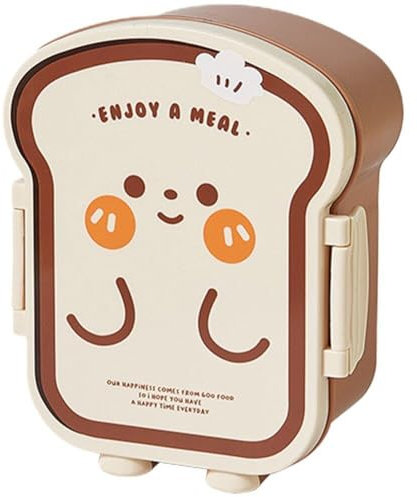 Portapranzo per Bambini, Bento Box per Bambini 'Asilo Prescolare, Contenitori per Alimenti a Forma di Pane Carini Adatti per Panini, Snack, Insalata di Frutta