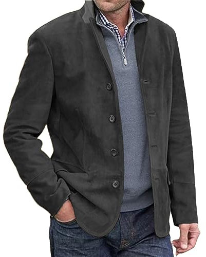 SRZYMJ Mantel Herren Lang Wintermantel Übergangsjacke Outdoorjacke Atmungsaktiv Schwarz Wollmantel Winter Softshelljacke Steppweste Leicht Funktionsjacke Parka Winter Sportjacke Freizeitjacke