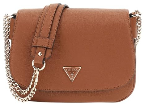 GUESS Fedora Flap Shoulder Bag Cognac
