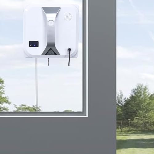 Robot Per La Pulizia Delle Finestre Esterne, Robot Intelligente Con Potenza Di Aspirazione Da 3000 Pa Con Tecnologia Di Rilevamento Dei Bordi, Per Finestre Alte, Piastrelle E Vetro