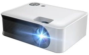 KKENZA Proyector A30 Mini, portátil, 3D, Cine en casa, WiFi, sincronización, Smartphone, 1080P, 4K, proyector de vídeo, Cine LED, Smart TV(White SMV,US Plug)