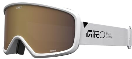 Giro Stomp - Gafas de esquí para niños, gafas de snowboard para jóvenes, niños y niñas, color blanco, rosa ámbar