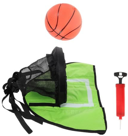 Uonlytech 3 Stück Trampolin Basketballkorb mit Teilen Inkl Pumpe und Mini bällen Outdoor Basketballspiel für Garten Fördert Koordination Teamwork und Aktiven Spielspaß