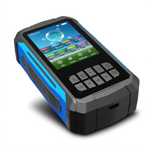 Air Quality Monitor, Negative Ion Detector Tester, 2.8 Inch Display Screen for PM2.5 CO2 VOC CO, Portable Air Quality Detector for Home Office, Alarm