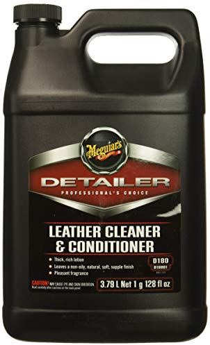 Meguiar's D18001 Leather Cleaner & Conditioner - Limpiador y acondicionador de cuero, 3,78 litros