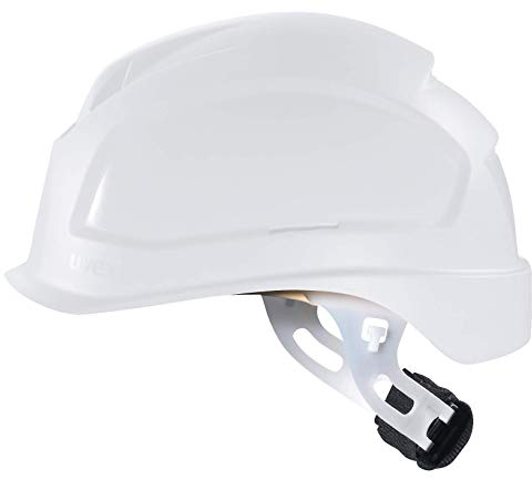 Uvex Pheos E-S-WR Schutzhelm - Unbelüfteter Arbeitshelm für Elektriker - Weiß Weiß
