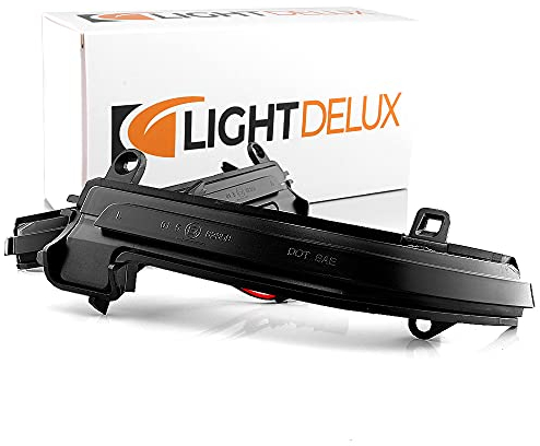 LIGHTDELUX Ersatz für LED Spiegelblinker Blinkleuchte Dynamisch Links Rechts Laufblinker mit Zulassung (BLACK EDITION, FÜR BMW 1er 2er 3er 4er X1)