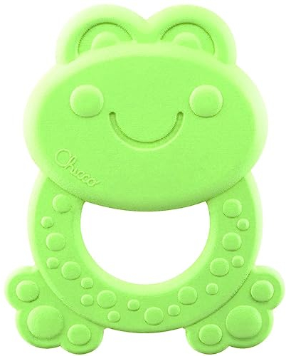 Chicco Beißring Frosch Burt - Eco+, 3-18 Monate