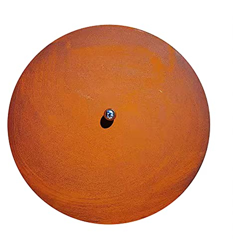 Köhko Design Lid with Ball Handle with Rust Patina Colour for all Fire Bowl Ø 80.5 cm