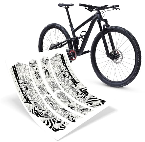 Riesel Design Protecciones Pegatinas Triángulo Trasero Marco de Bicicleta - Tape 3000 Honeycomb - Vanlife