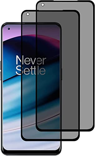 2 Pièces Verre Trempé Anti Espion avec OnePlus Nord 2T - Anti Spy Film de Protection Dureté 9H, Privacy Film Protection Écran, [Anti-Rayures] 3D Vitre Protecteur Filtre Confidentialité