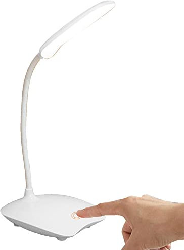Lámparas De Escritorio Para Oficina En Casa, Luz De Escritorio LED Con Cuello De Cisne Flexible, Lámpara De Estudio Para El Cuidado De Los Ojos De 3 Modos, Lámpara De Escritorio Luz Nocturna Brillante