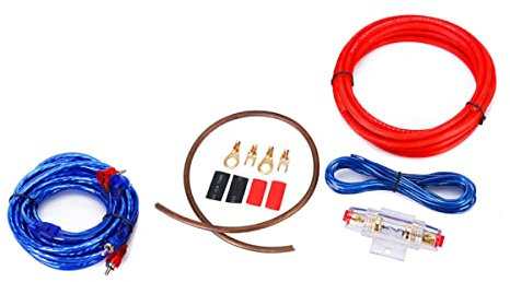MOUDOAUER 1200W Car Amplifier Wiring Kit PVC Power Cable Amp Speaker Wire Audio Subwoofer Accessory