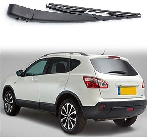 MhaRt Heckwischerarm Heckscheibenwischer für Nissan Qashqai j10 2006-2013, Hinterer Scheibenwischerarm und Blatt Set Gummi Reinigungsfenster Ersatzteile