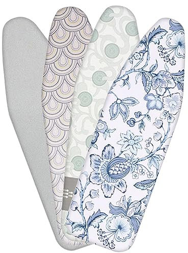 IkErna Iron Board Cover with Padding 81X30/92X33/97X33/110X35/122X38Cm Replacement Ironing Board Covers/B/110 * 35Cm