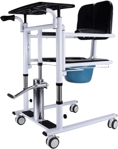 Lift Rollstuhl Lift Transferstuhl Tabletttisch Lift Transferstuhl Bettpfanne Hydraulischer Patientenlift Rollstuhl Geteilter Sitz