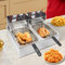 Friggitrice elettrica con grasso 5000W 6L Commerciale Doppia Friggitrice Gastronomia Acciaio Inossidabile Zona Fredda Friggitrice Professionale Gastro Friggitrice con olio, perfetta per patatine