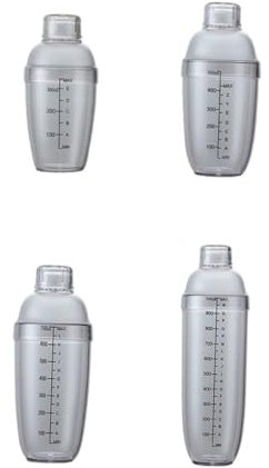 Alipis Coctelera De Plástico Transparente Para Cócteles Leche Té Vino Con Báscula y