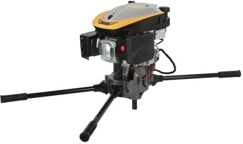 223cc 4 Stroke Post Hole Digger 4100W Earth Digging Machine 9HP Petrol Earth Auger 3600rpm Hole Digging Machine Tool with 4 Handles Heavy Duty Petrol Earth Auger（Without Drill）