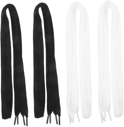 Homoyoyo 2 Paar Weizenschnürsenkel Für Turnschuhe Absatz Weiße Schuhe Schnürsenkel Für Damen Laufschuhe Oxford Schuhe Wanderschuhe Pilates Socken Kinderschuhe Schuhcreme