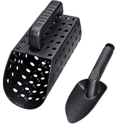 Detector de Metales Scoop de, Tamizado y Excavación Eficientes, Construcción Robusta, Compacta y Liviana, para la Playa, el Hallazgo del Tesoro