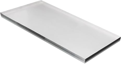 Air Conditioner Drip pan Oil Drip Tray Made of 304 Stainless Steel, Can Also be Used for Pet Drinking Water, Car oil Pans and Green Plant Pots(White,70x30cm/28x12in)