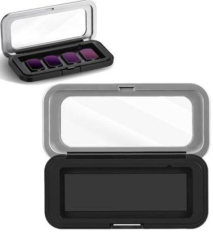IJYHZKE Magnetic Filter Storage Case for DJI Osmo Pocket 3, Waterproof, Dustproof, Shockproof Storage Bag for Wide Angle/Macro Lens Accessory, Compact & Lightweight (Medium(10.8x 1.2x 5cm))