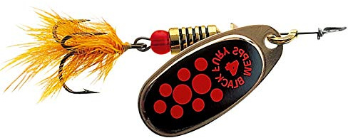 Mepps Black Fury mit Fliege versch. Größen Spinner für Forelle Barsch Hecht