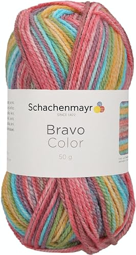 Schachenmayr Bravo Color 9801421-02120 clown color Handstrickgarn, Häkelgarn
