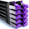 deleyCON 10x 1m CAT7 Netzwerkkabel - 10 Gigabit - RJ45 Patchkabel Ethernet Kabel (Kupfer, SFTP PiMF Schirmung) - LAN DSL Switch Modem Router Patchpanel CAT7 CAT6 CAT5 - Schwarz