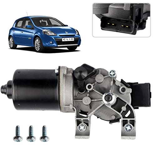Motorino tergicristallo compatibile per Clio 3 (2005-2012). 8200268931, 7701061590, 579738, 53567502