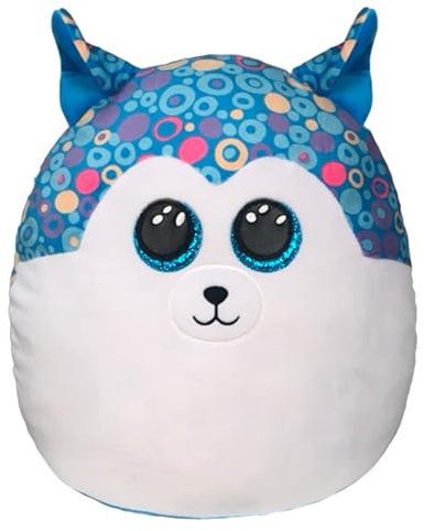 Ty Helena Husky Squish a Boos 14| Beanie Baby Soft Plush Toy | Collectible Cuddly Stuffed Teddy