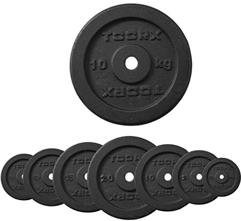 G5 HT SPORT Platte aus Gusseisen, schwarz, von 0,5 bis 20 kg, Lochdurchmesser 25 mm (15 kg)
